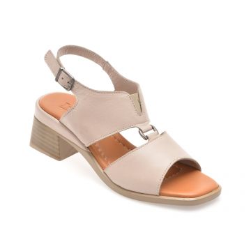 Sandale IMAGE gri, 12122, din piele naturala