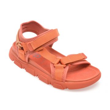 Sandale JEEP maro, L51601A, din material textil