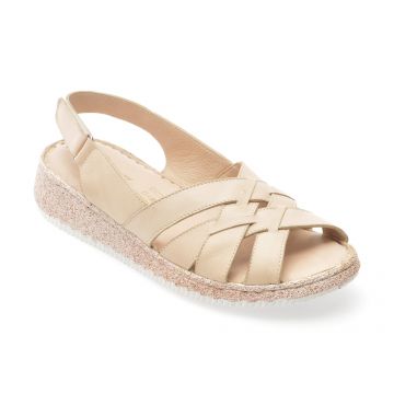 Sandale KELIK bej, EV4001, din piele naturala