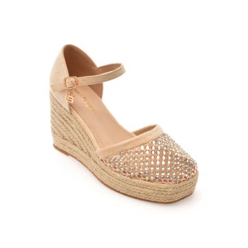 Sandale LAURA BIAGIOTTI bej, 9103, din material textil