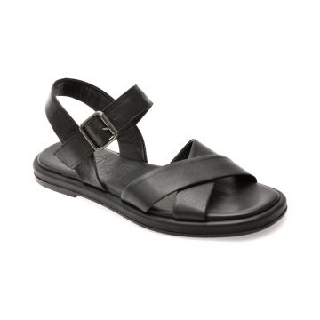 Sandale PLANET negre, 243658, din piele naturala