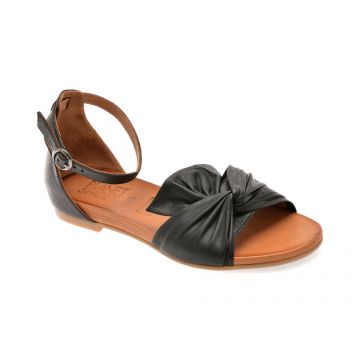 Sandale PLANET negre, 300711, din piele naturala