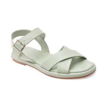 Sandale PLANET verzi, 243658, din piele naturala