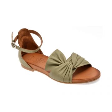 Sandale PLANET verzi, 300711, din piele naturala