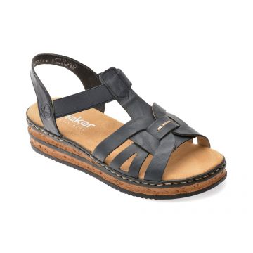 Sandale RIEKER bleumarin, 62918, din piele ecologica