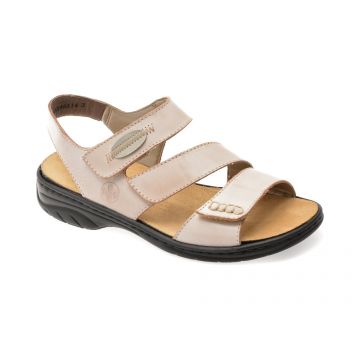 Sandale RIEKER gri, 64573, din piele naturala