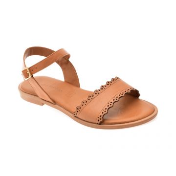 Sandale SANDRA FONTAN maro, 302714, din piele naturala