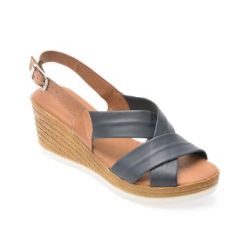 Sandale SHOOZY bleumarin, EV4031, din piele naturala