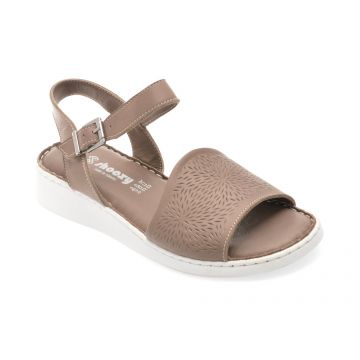 Sandale SHOOZY gri, EVP109, din piele naturala