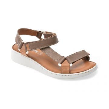 Sandale SHOOZY maro, EV4041, din piele naturala