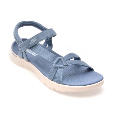 Sandale SKECHERS albastre, GO WALK FLEX, din material textil
