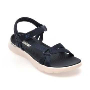 Sandale SKECHERS bleumarin, GO WALK FLEX, din material textil