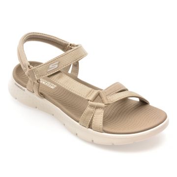 Sandale SKECHERS gri, GO WALK FLEX, din material textil