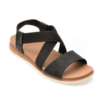 Sandale SKECHERS negre, DESERT KISS LOW, din material textil