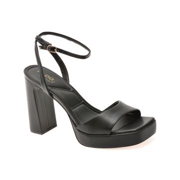 Sandale ALDO negre, LOTHON 001, din piele ecologica