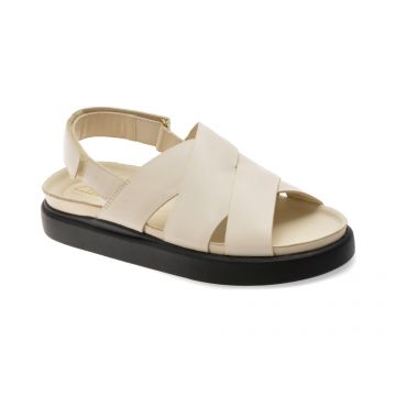 Sandale CLARKS bej, ARISTELLA SUN, din piele naturala