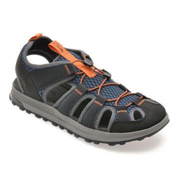 Sandale CLARKS bleumarin, ATL TREK WAVE, din piele ecologica