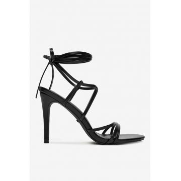 Sandale cu toc  Material Sintetic