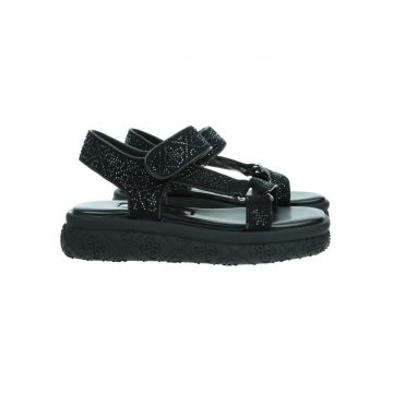 Sandale dama  Lode FLJLODFAP03 - Bumbac/Poliuretan - 65885 - Negru