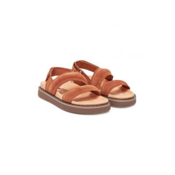 Sandale dama -  piele naturala - maro -