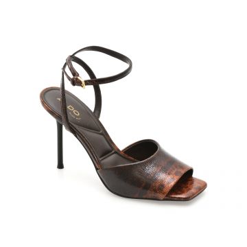 Sandale elegante ALDO maro, KAIASIEN 967, din piele ecologica