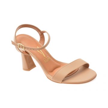 Sandale elegante VIZZANO bej, 6517100, din piele ecologica