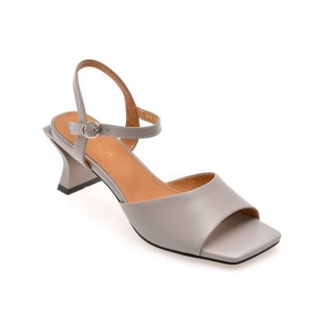 Sandale EPICA gri, 22L, din piele naturala