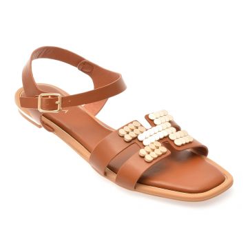 Sandale EPICA maro, 82954, din piele ecologica