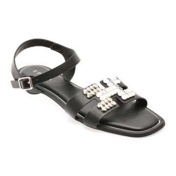 Sandale EPICA negre, 82954, din piele ecologica