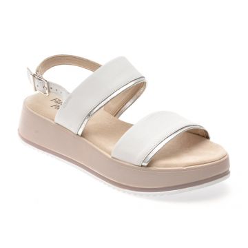 Sandale FLAVIA PASSINI albe, 28700, din piele naturala