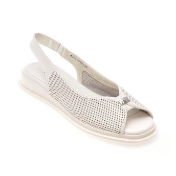 Sandale FLAVIA PASSINI albe, 80073, din piele naturala