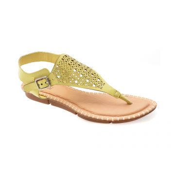 Sandale FLAVIA PASSINI galbene, 367702, din piele naturala