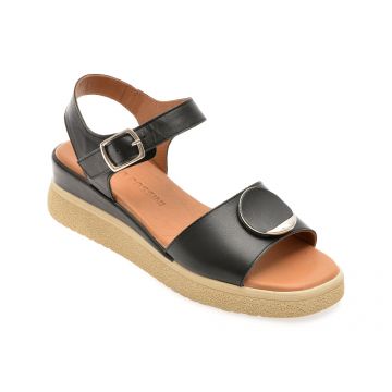 Sandale FLAVIA PASSINI negre, 13221, din piele naturala