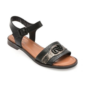 Sandale FLAVIA PASSINI negre, 201517, din piele naturala