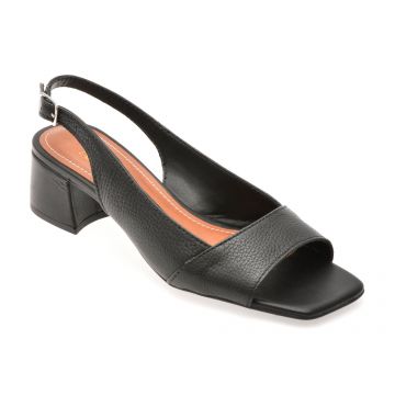 Sandale FLAVIA PASSINI negre, 356716, din piele naturala