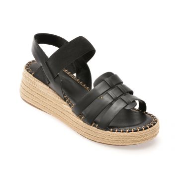 Sandale FLAVIA PASSINI negre, 366411, din piele naturala