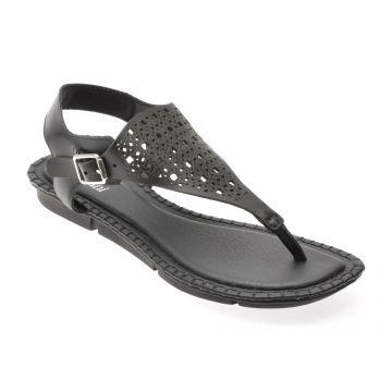 Sandale FLAVIA PASSINI negre, 367702, din piele naturala