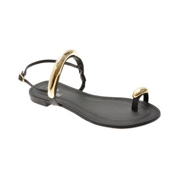Sandale FLAVIA PASSINI negre, 368506, din piele naturala