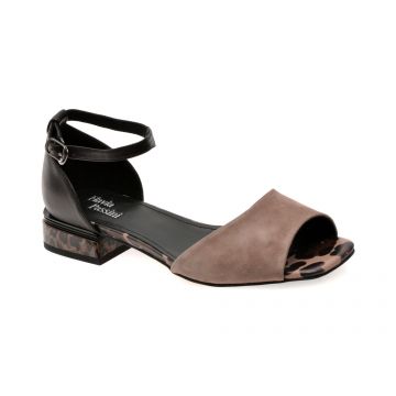 Sandale FLAVIA PASSINI negre, H140, din piele naturala