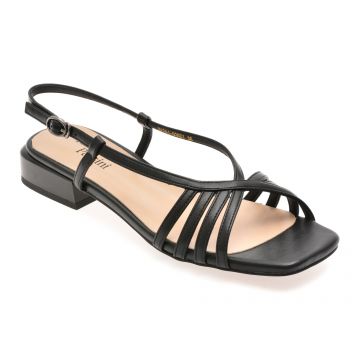 Sandale FLAVIA PASSINI negre, Q2651, din piele naturala