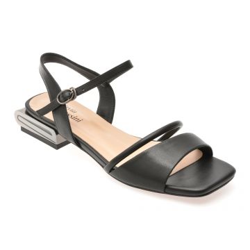 Sandale FLAVIA PASSINI negre, Q2716, din piele naturala