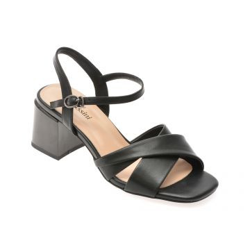 Sandale FLAVIA PASSINI negre, X8776, din piele naturala