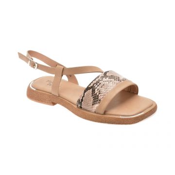 Sandale FLAVIA PASSINI nude, 1387G11, din piele naturala