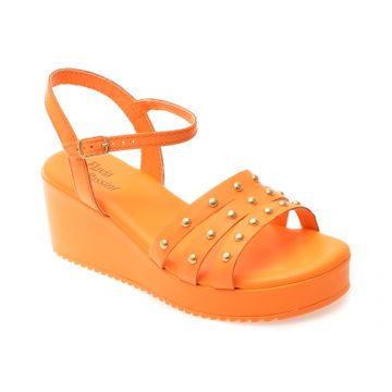 Sandale FLAVIA PASSINI portocalii, 366129, din piele naturala