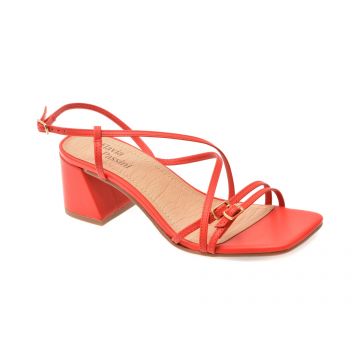 Sandale FLAVIA PASSINI rosii, 367903, din piele naturala