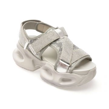 Sandale GRYXX gri, 8501, din piele ecologica