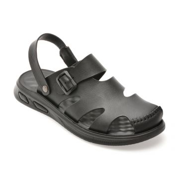 Sandale GRYXX negre, 25SS03, din piele naturala