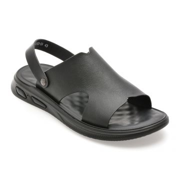 Sandale GRYXX negre, 25SS04, din piele naturala
