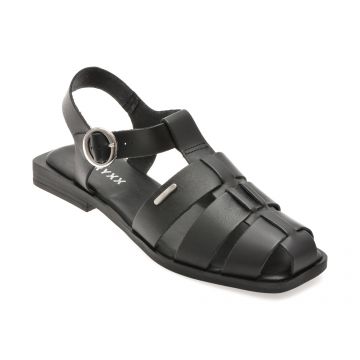 Sandale GRYXX negre, 336801, din piele naturala