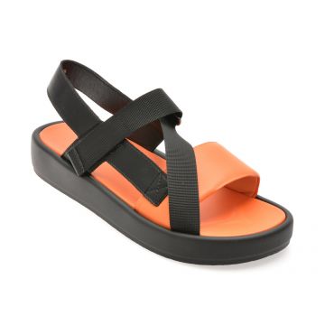 Sandale GRYXX portocalii, 5007, din piele naturala